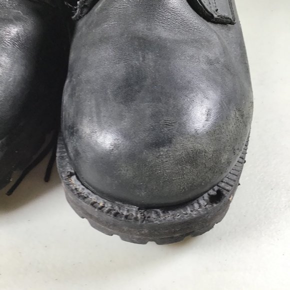 Belleville Military Leather Combat Boots Black 10W - Picture 11 of 14